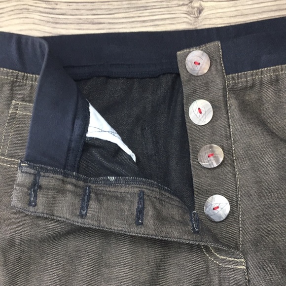 Usindo Brown Pants Floral Embroidered‎ Lagenlook Women Medium Boho Hippie Barrel - Picture 9 of 12